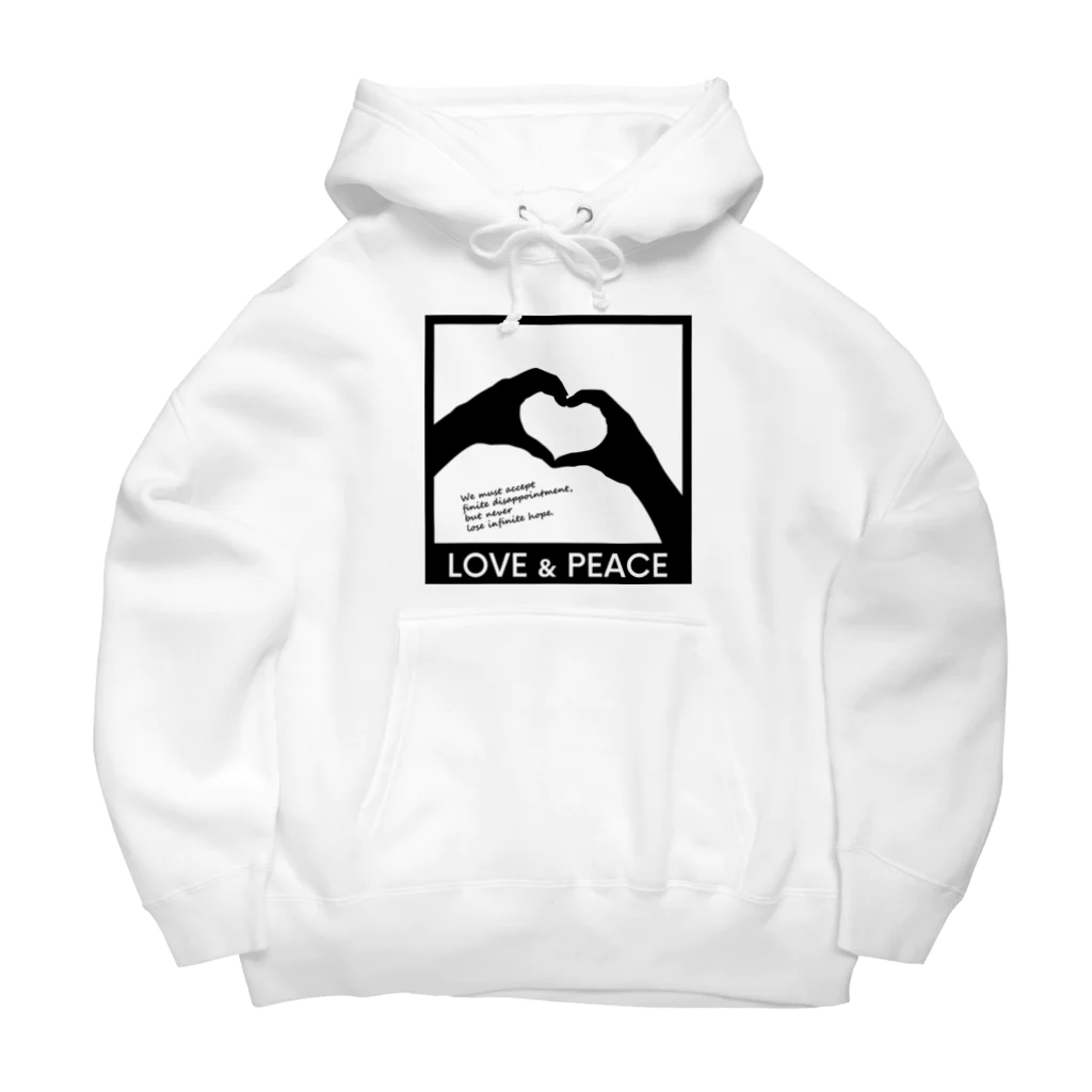 アージーのLOVE and PEACE Big Hoodie