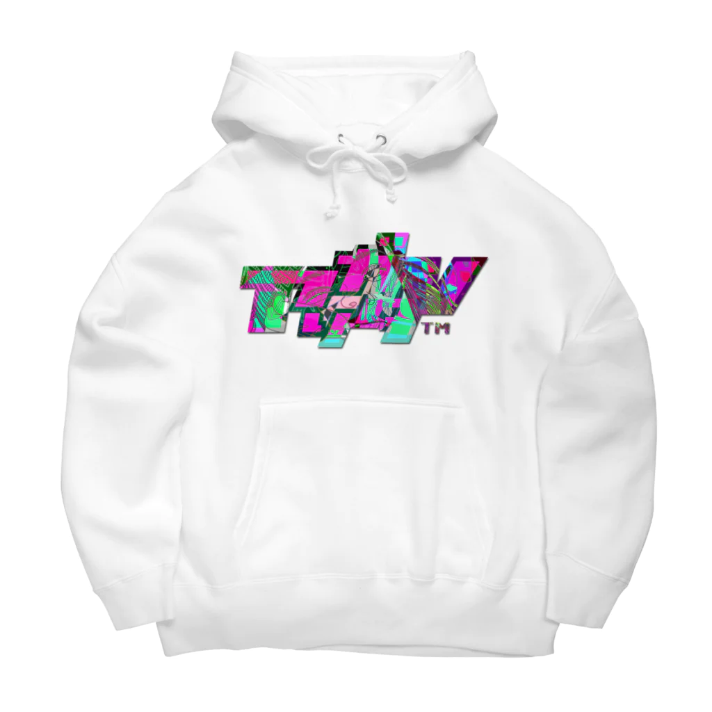 VRIGVTVSHI のアリガタシ™ NEON WHITE Big Hoodie