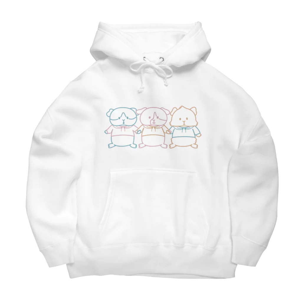 しっぽのないねずみの３ぴきのねずみ（くすみカラフル） Big Hoodie