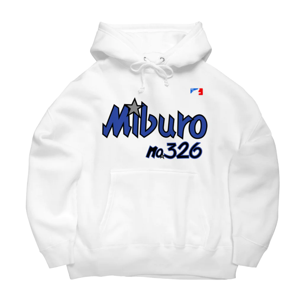 No.326のMagicブルーロゴ Big Hoodie