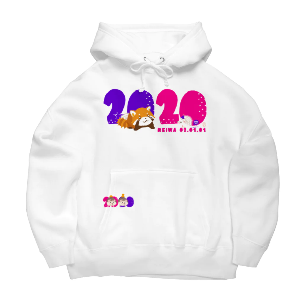 LittleLoroの令和 子年 干支 2020 ハリネズミ年 Big Hoodie