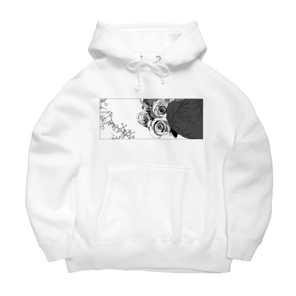 藤島がらすの心臓と花 Big Hoodie