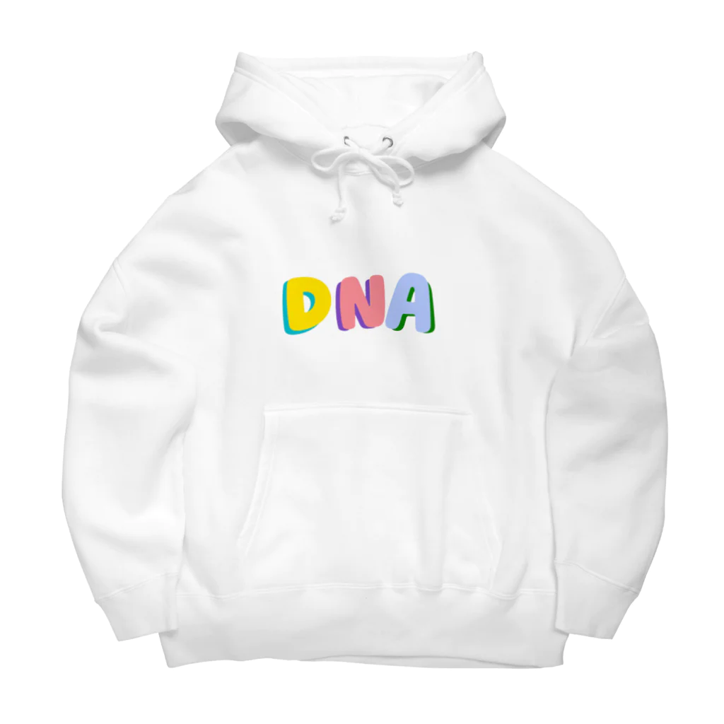 🍎デグーと服と雑貨屋さん🍏の💙💛DNA💚💜  dna 英文字グッズ ビッグシルエットパーカー