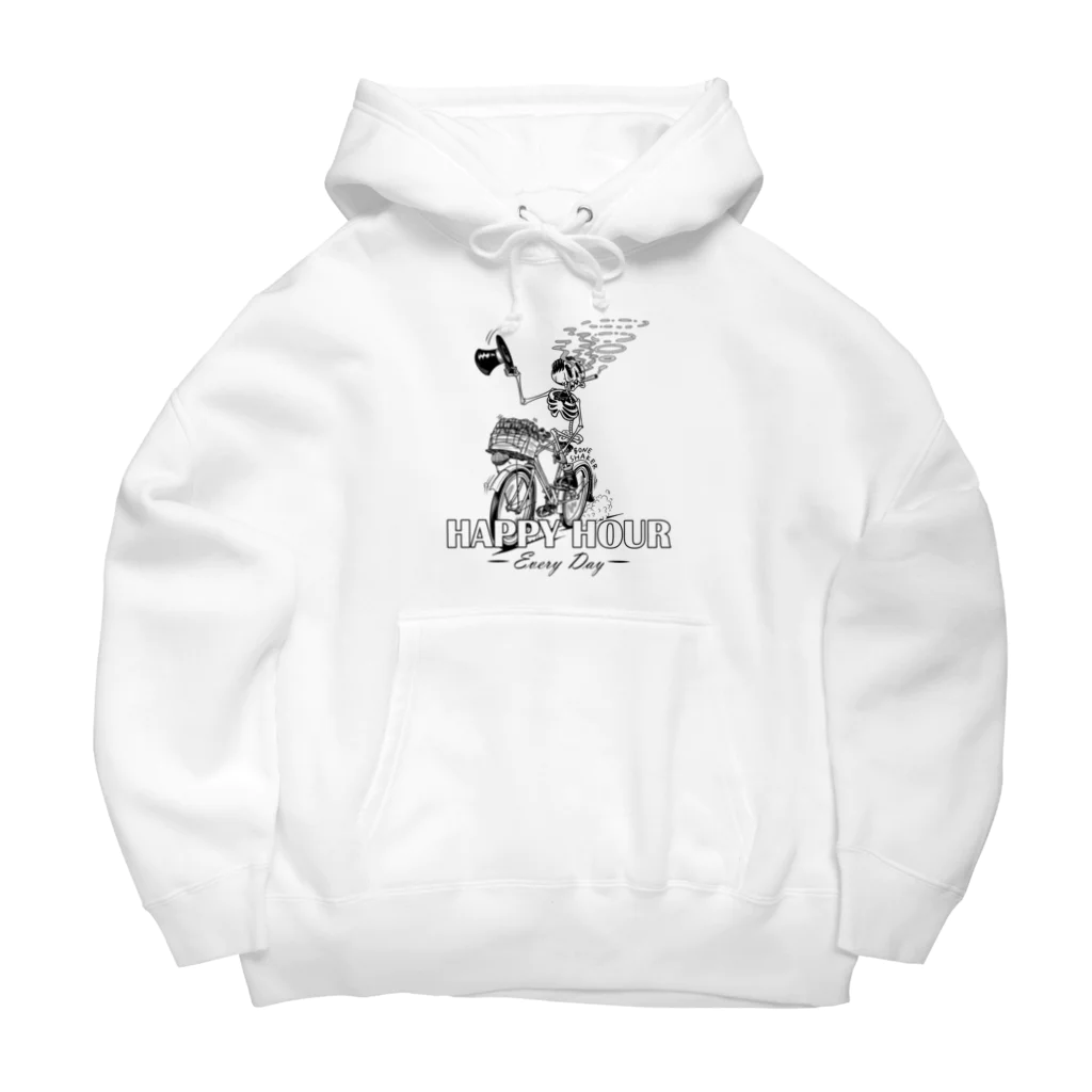 nidan-illustrationの"HAPPY HOUR"(B&W) #1 Big Hoodie