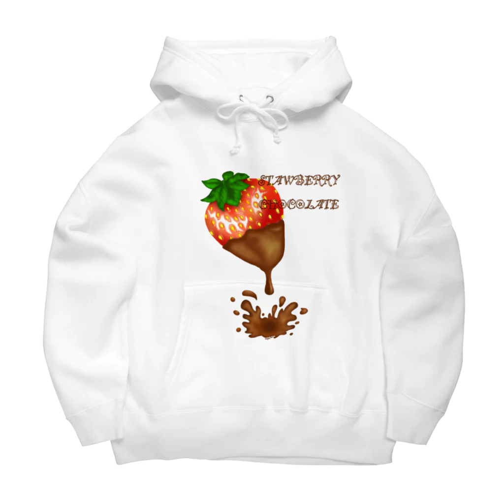 Happy Moon ArtのStawberrey chocolate Big Hoodie