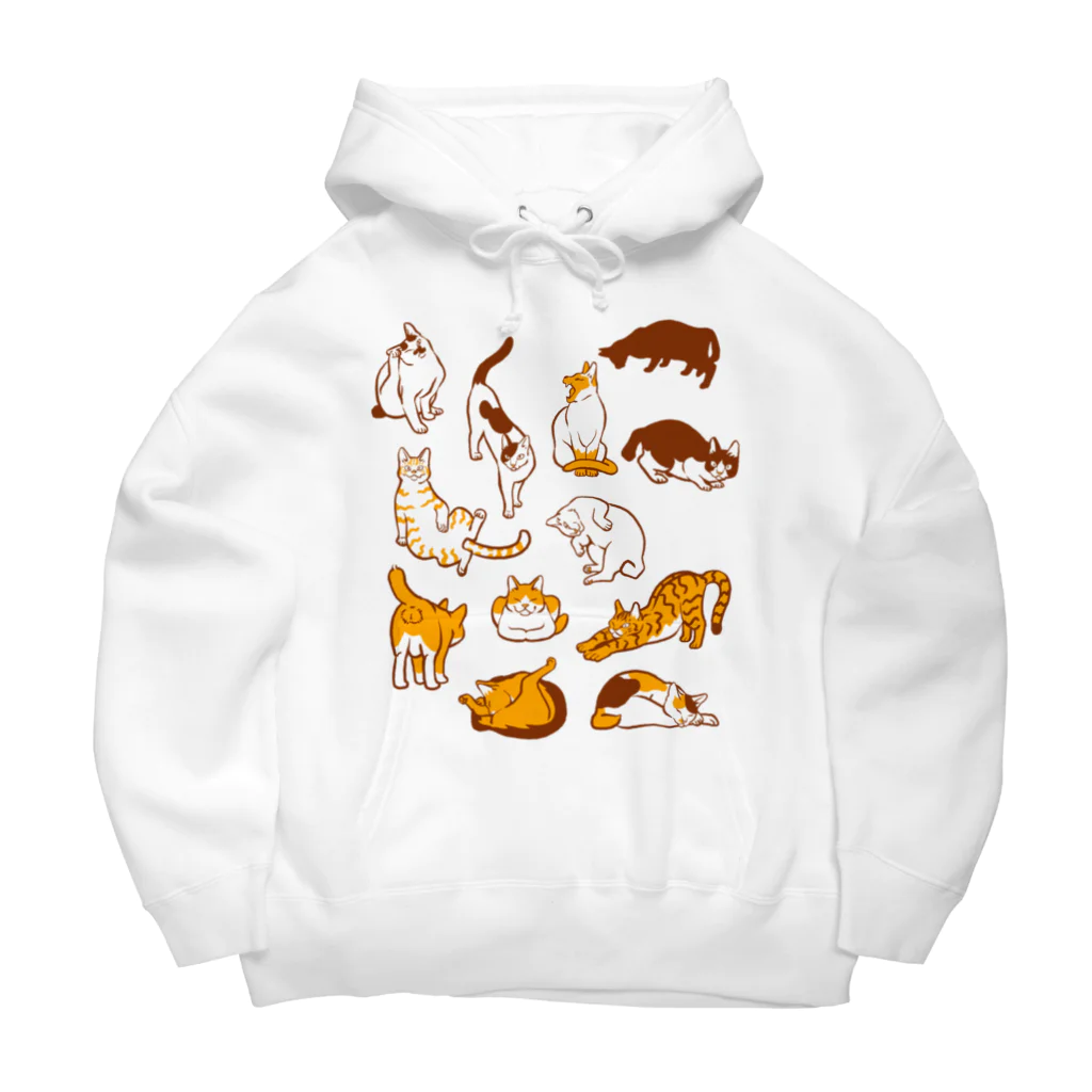 でんや　SUZURI店の雲猫 Big Hoodie