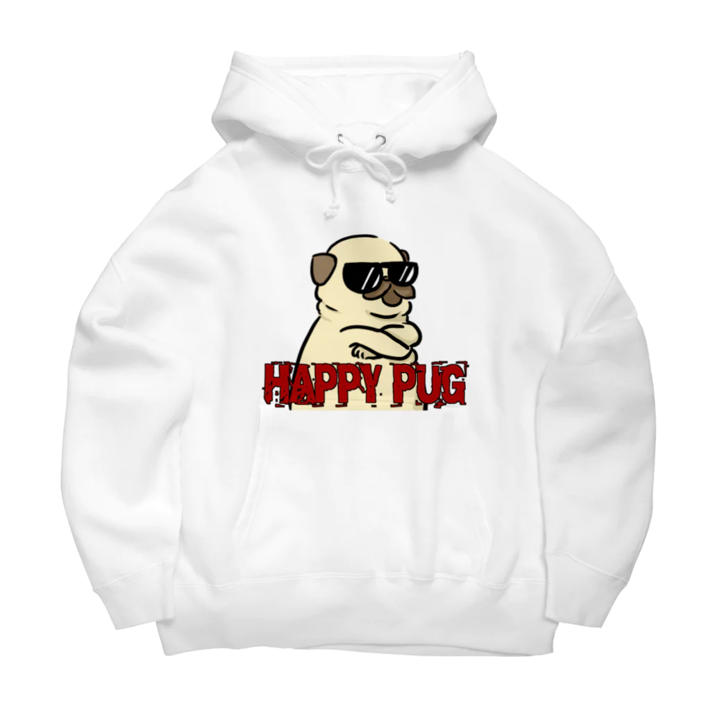 ぐぴ丸工房のHAPPY PUG ビッグシルエットパーカー