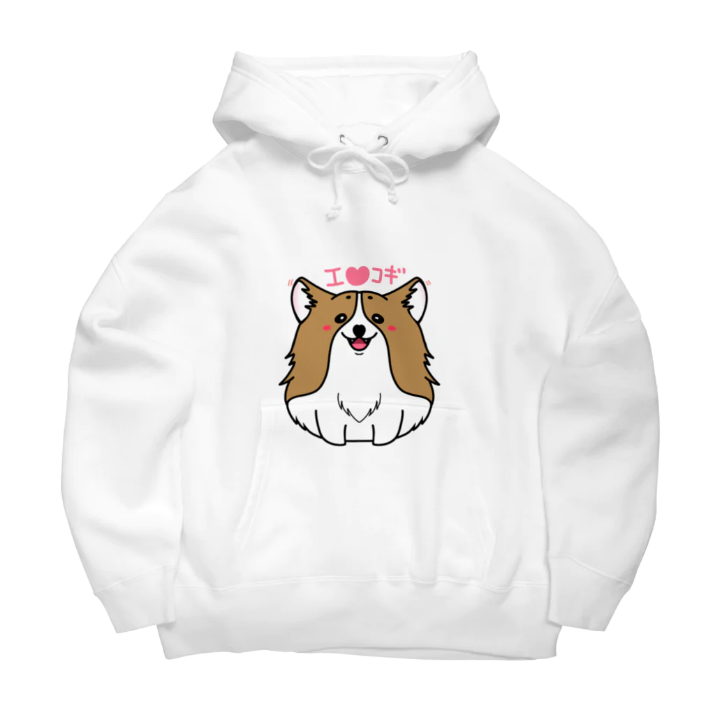 I❤CorgiのI❤コギ ビッグシルエットパーカー