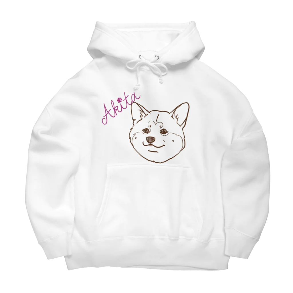 春風工房のAKITA ピンク Big Hoodie