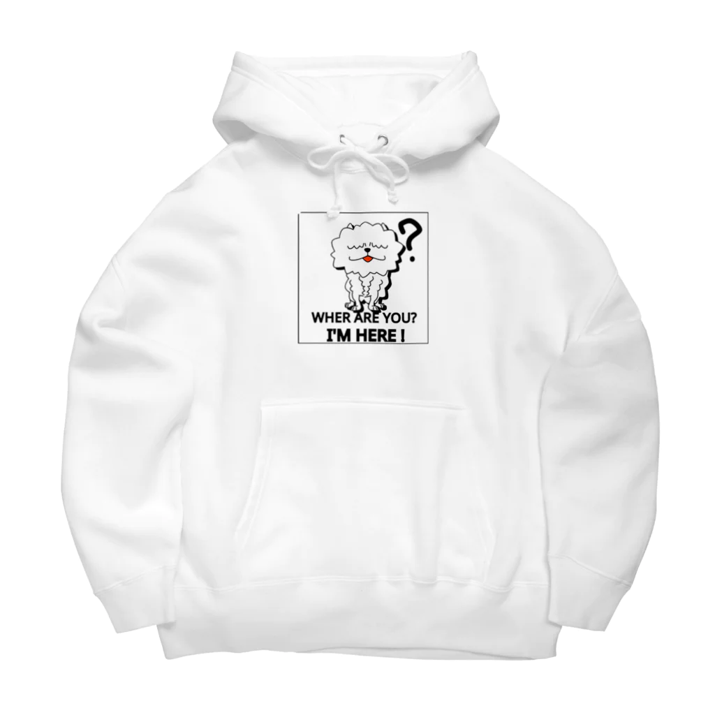 🕷Ame-shop🦇のポメラニアン　（ホワイトバージョン） Big Hoodie