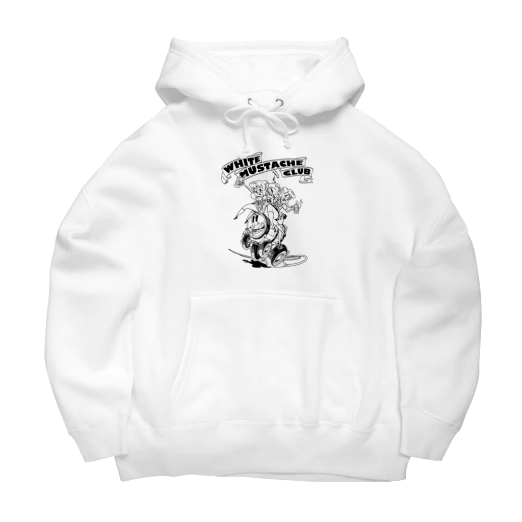 nidan-illustrationの"WHITE MUSTACHE CLUB"(タイトルなし)) Big Hoodie