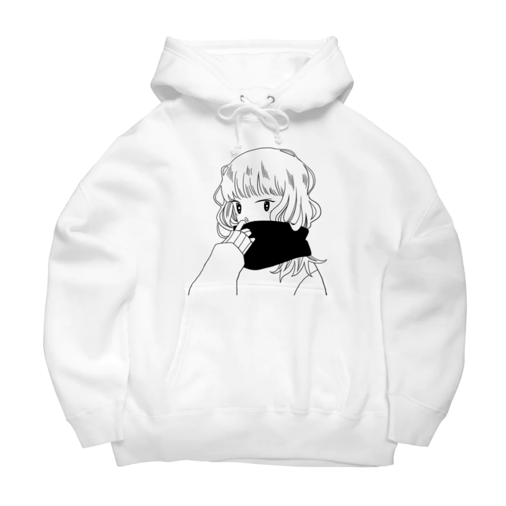 ねむ吉屋のマフラーガール Big Hoodie