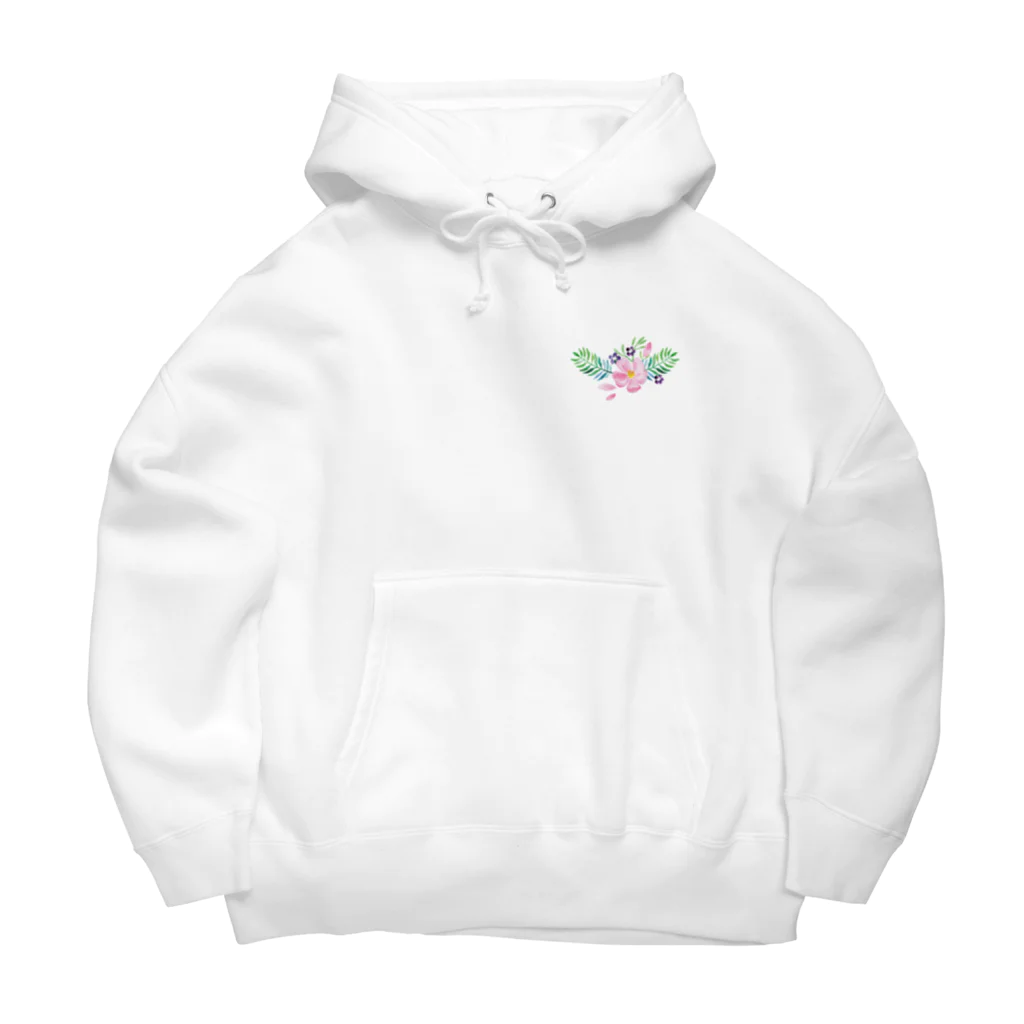 リラックス商会の水彩花柄気分 Big Hoodie