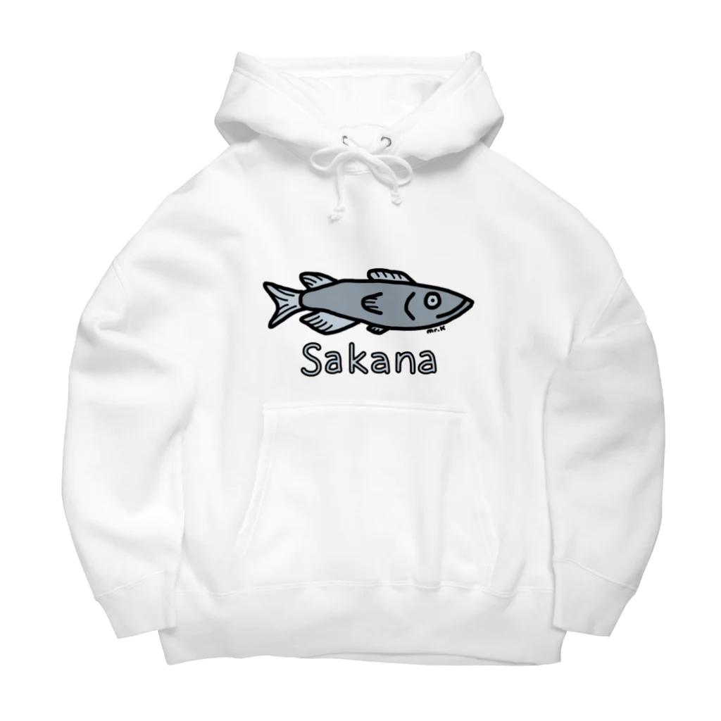 MrKShirtsのSakana (魚) 色デザイン Big Hoodie