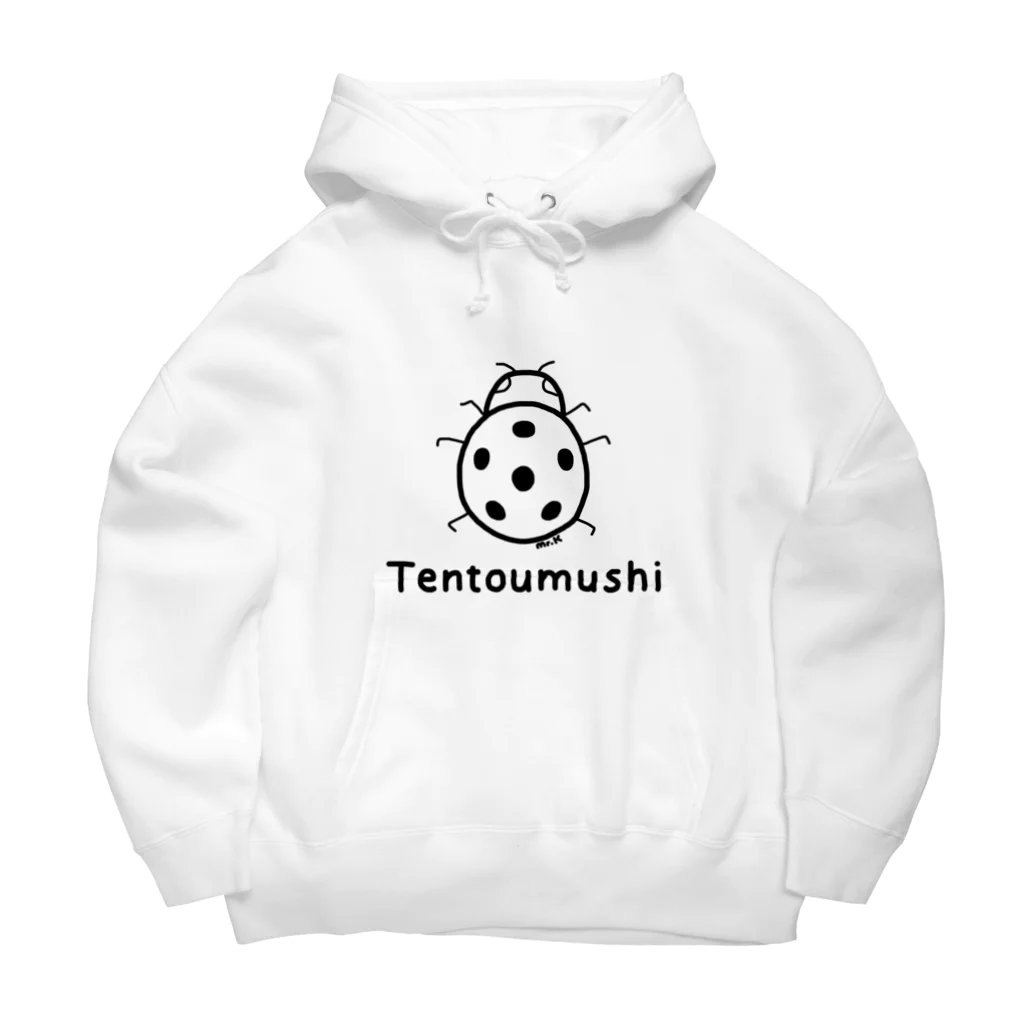 MrKShirtsのTentoumushi (てんとう虫) 黒デザイン ビッグシルエットパーカー