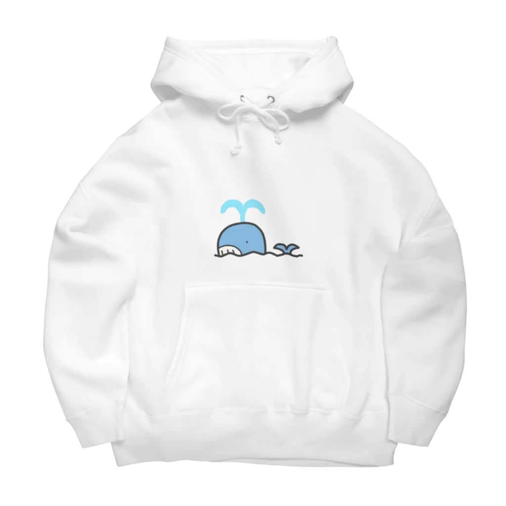 ゆるれあの「く」くじら Big Hoodie