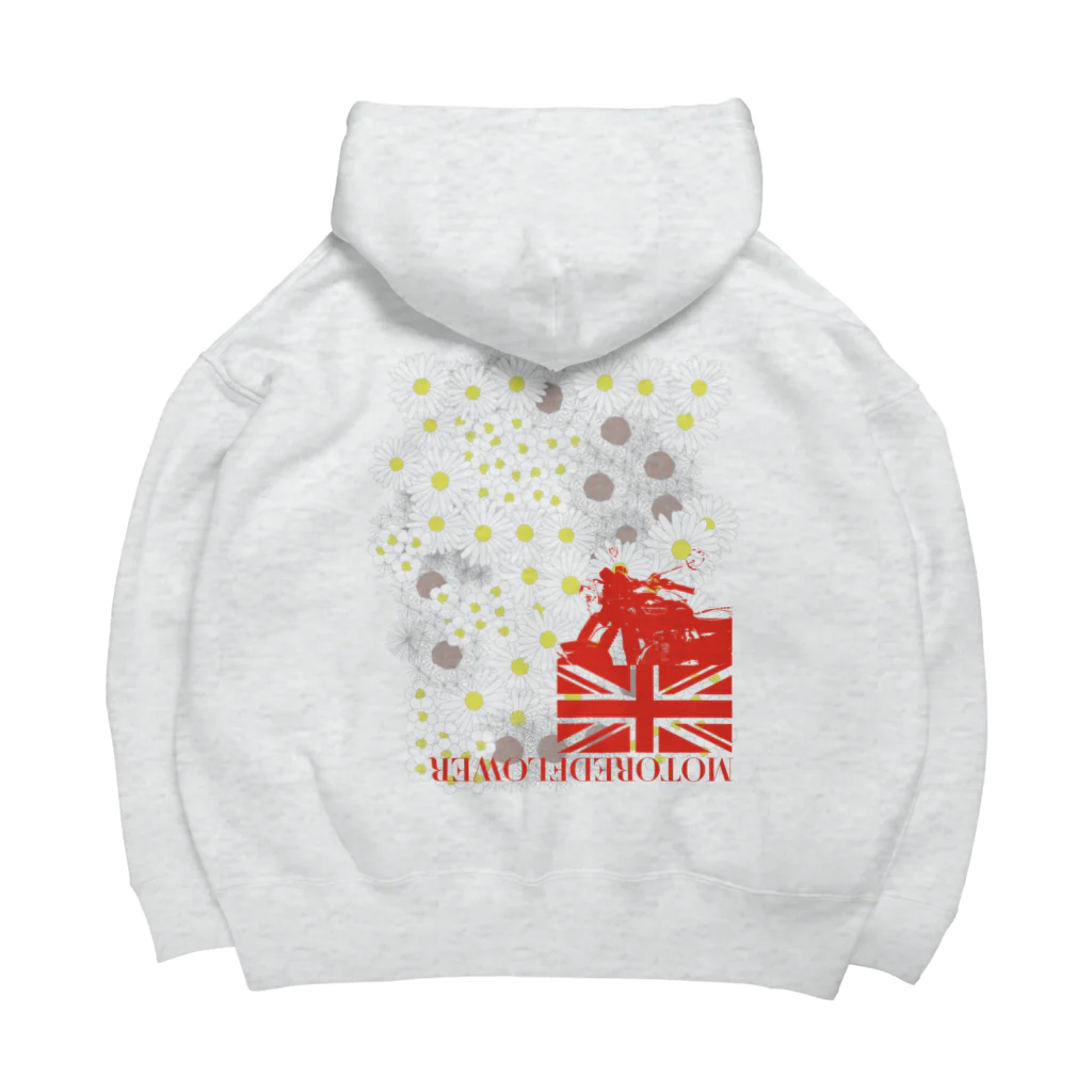 SOKICHISAITOのMOTOREDFLOWER ShiroiHana REDROGO Big Hoodie