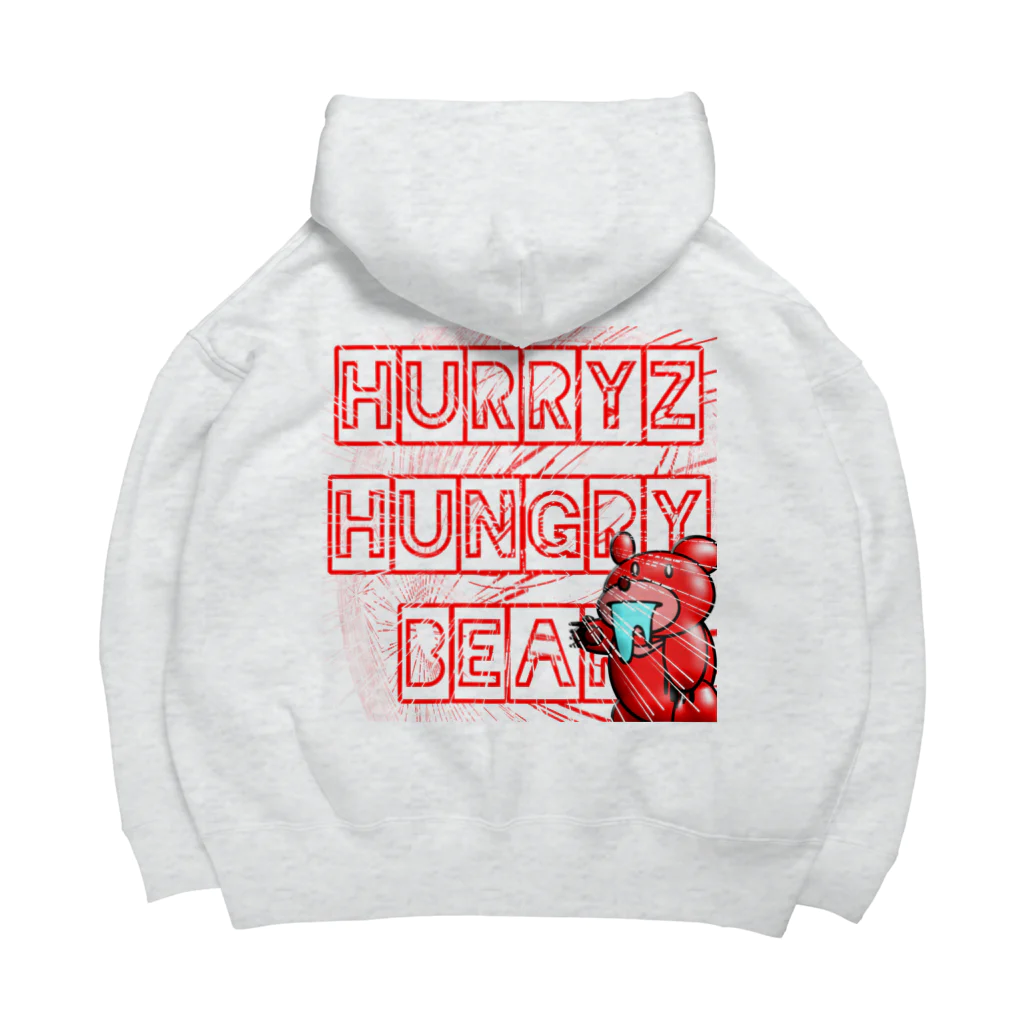 Hurryz HUNGRY BEARのHurryz HUNGRY BEARシリーズ ビッグシルエットパーカー