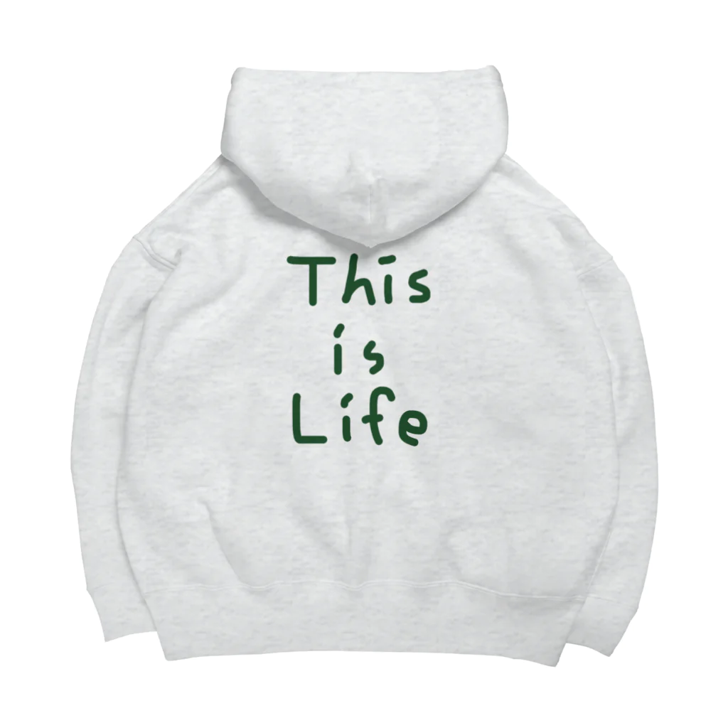 Yuu.Tの『 This is Life』一言つぶやきシリーズ ビッグシルエットパーカー