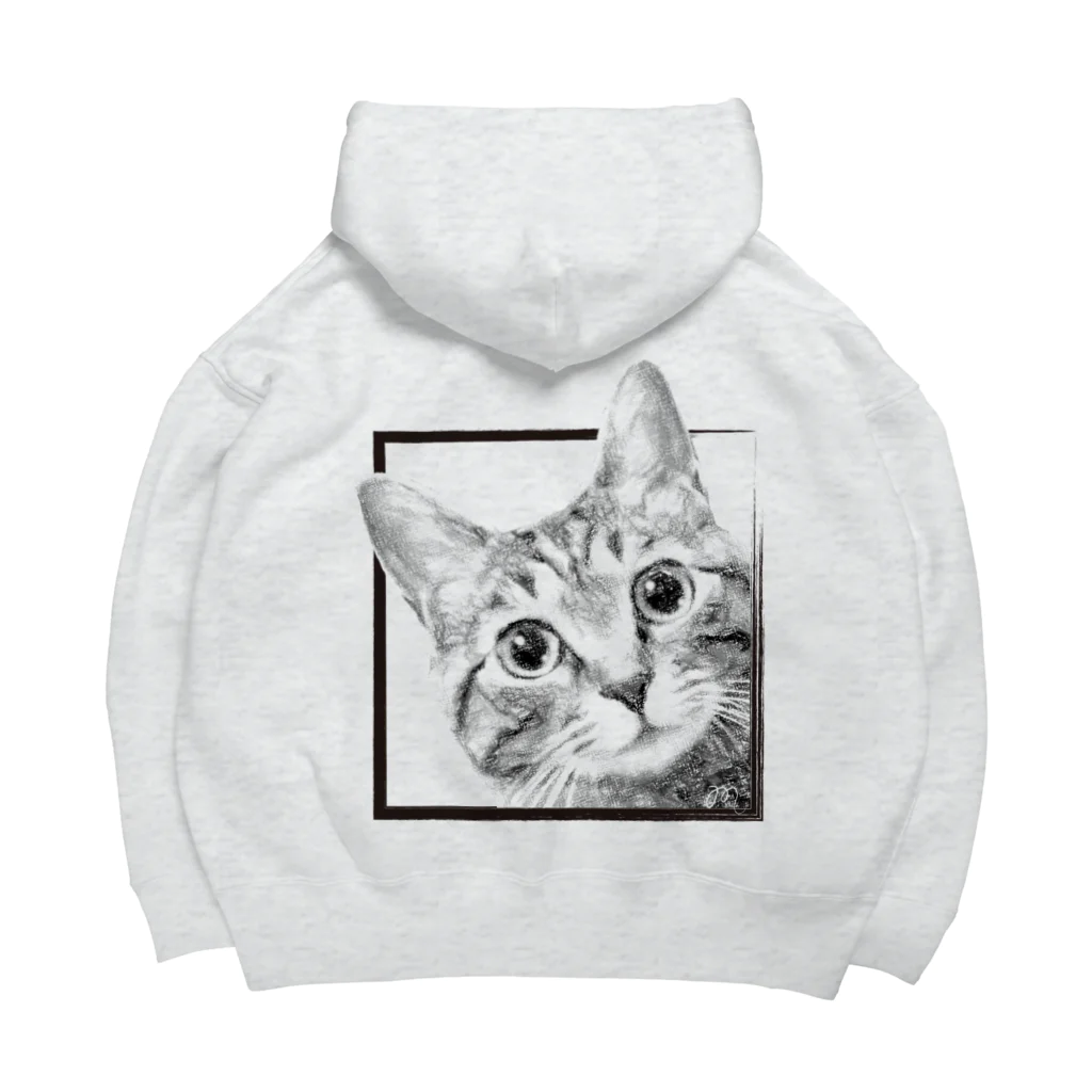 magicalcats雑貨店(マジカルキャッツ雑貨店)のぴょっこりでちゃうにゃん！ Big Hoodie