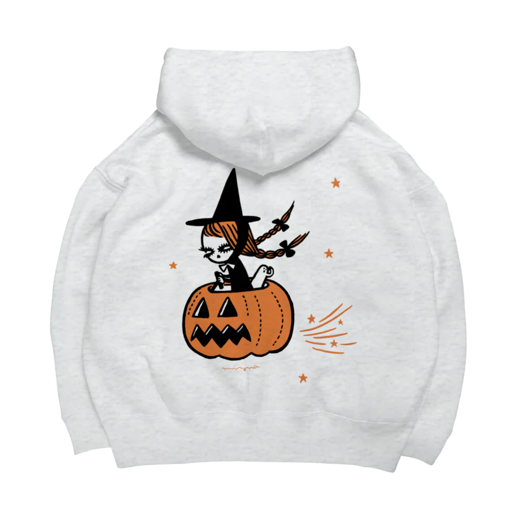 Mizna WadaのThe Pumpkin Riding Witch ビッグシルエットパーカー