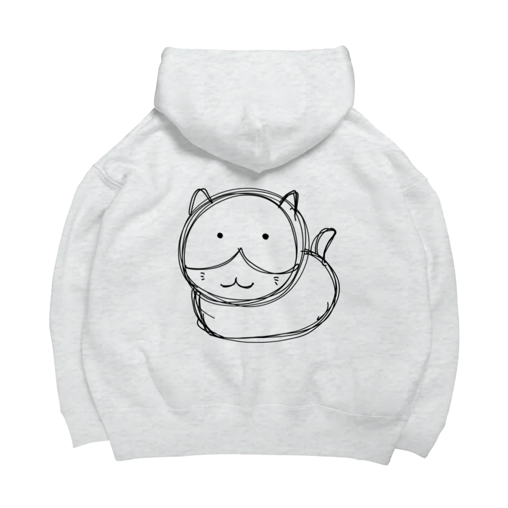 ばんちゃ🐱にゃんこ恩返しショップのラフにゃんこ Big Hoodie