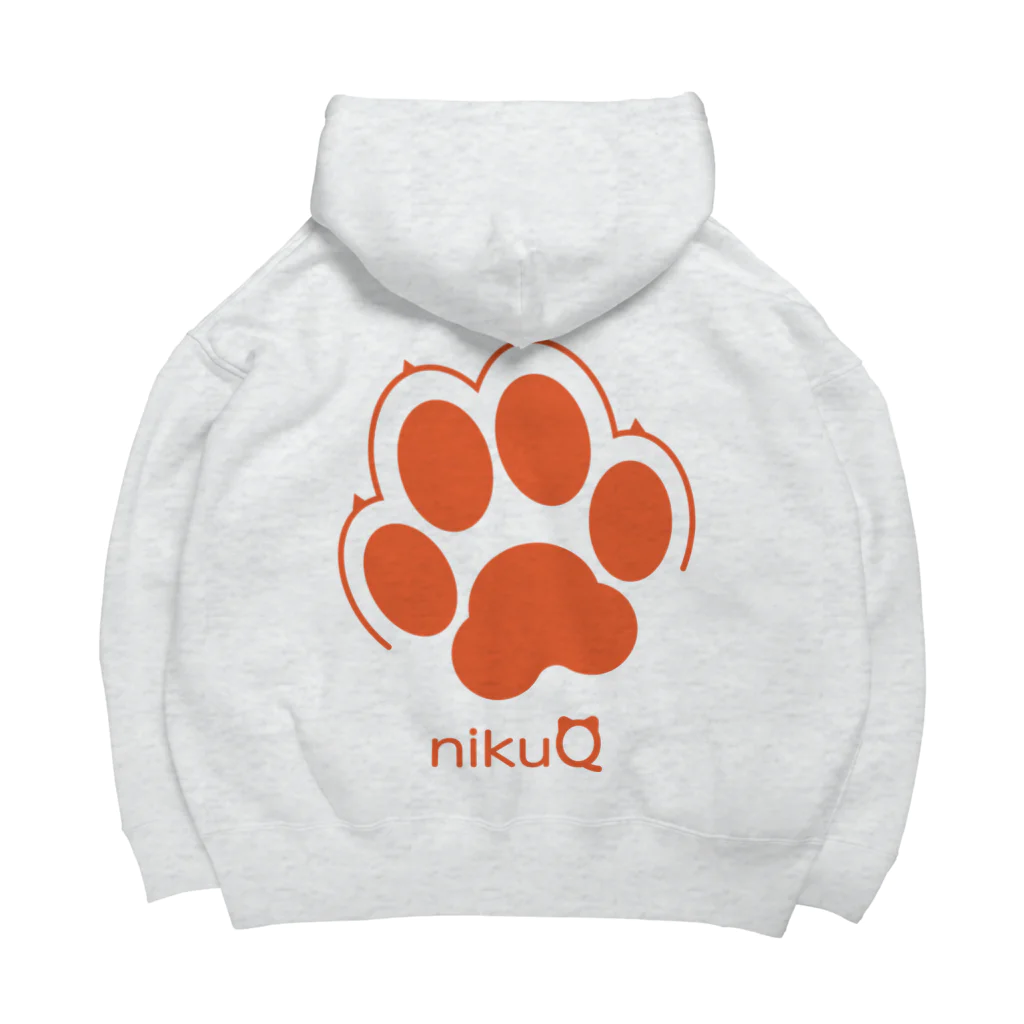 WebArtsの肉球をモチーフにしたオリジナルブランド「nikuQ」（犬タイプ）です ビッグシルエットパーカー