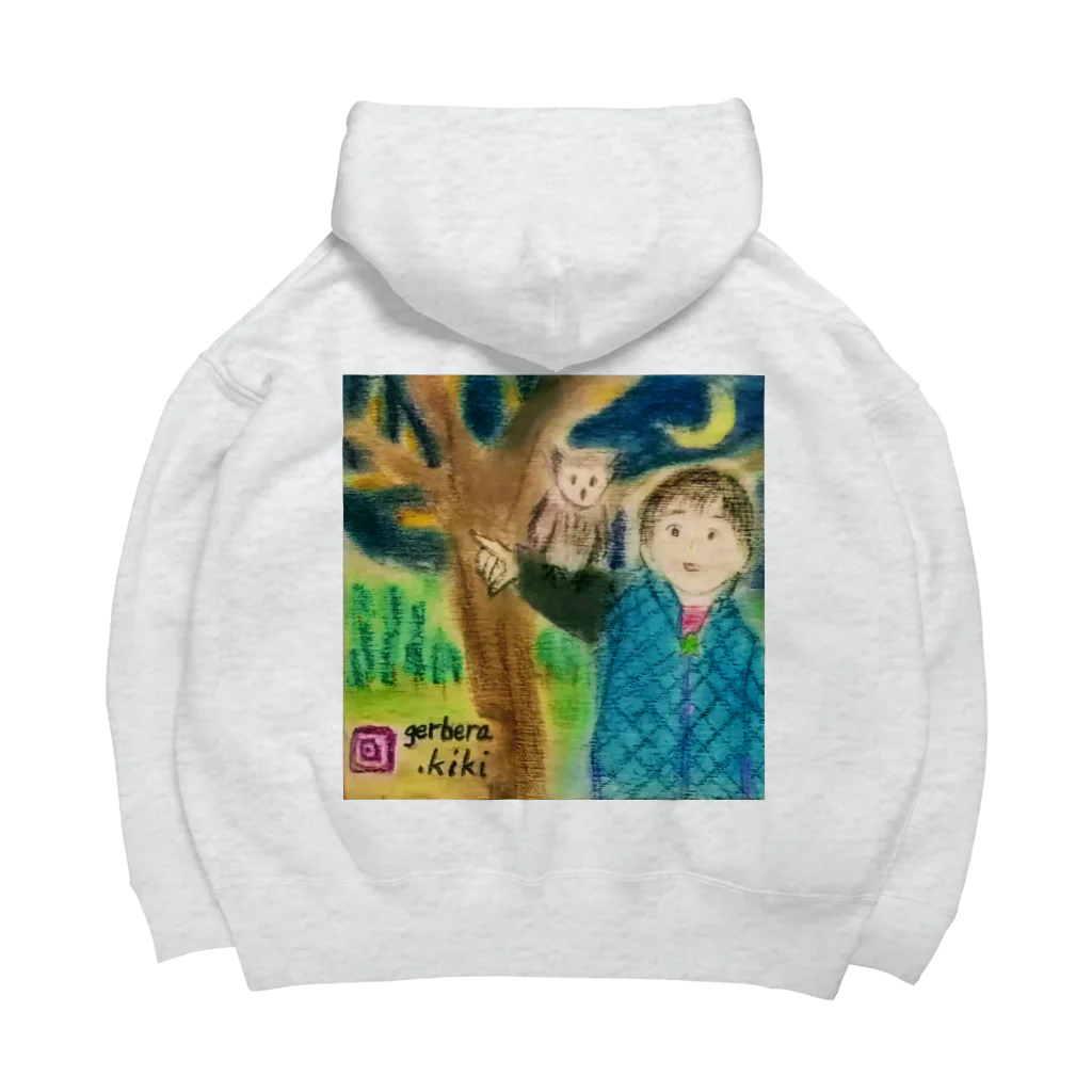 キキとココからのいおちゃん＆フクロウくん Big Hoodie