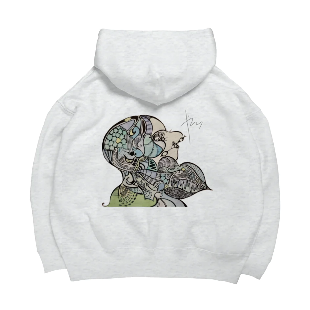 牧 やひろの水浅葱 Big Hoodie