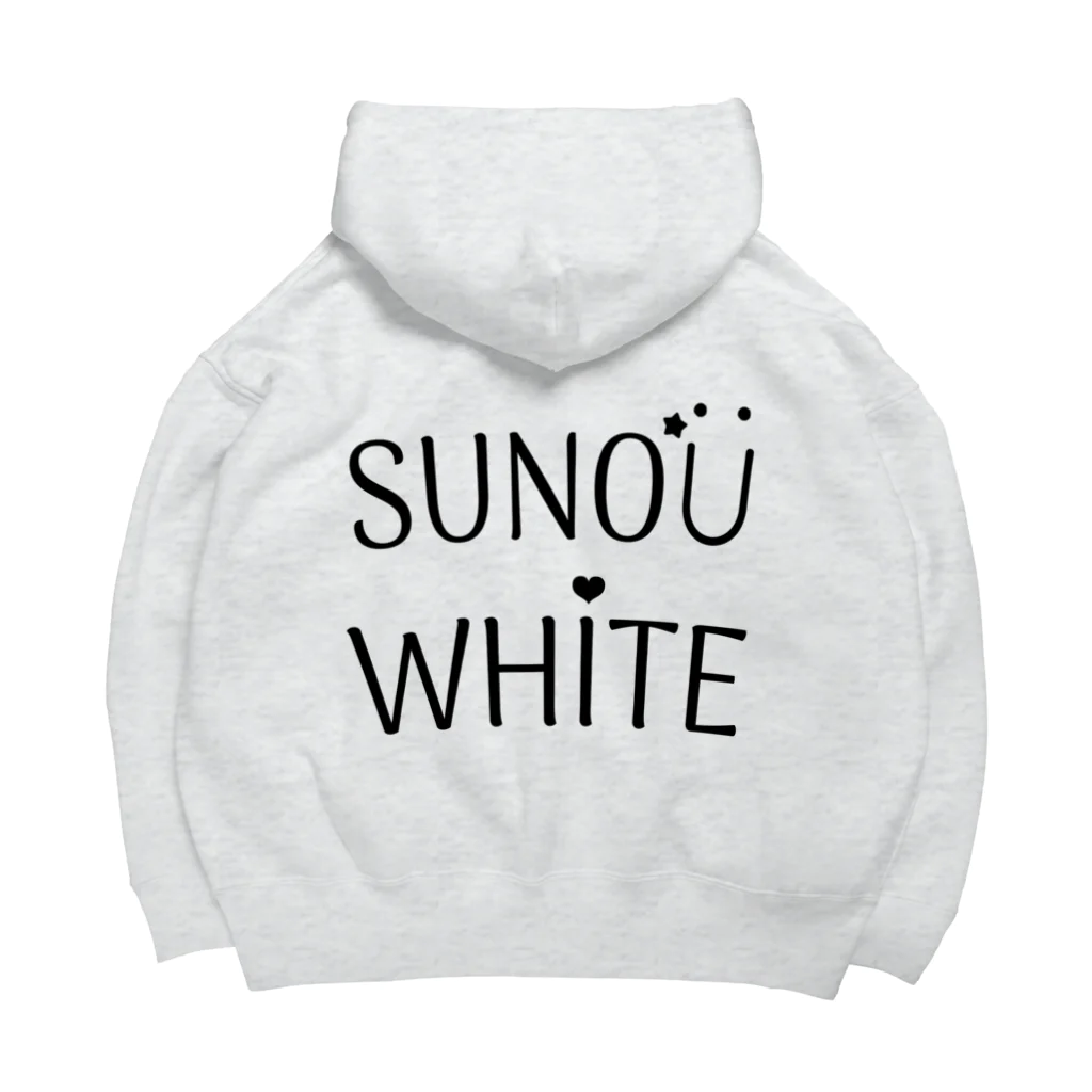 スノウくん❄️⚔️のSUNOU WHITE ビッグシルエットパーカー Big Hoodie