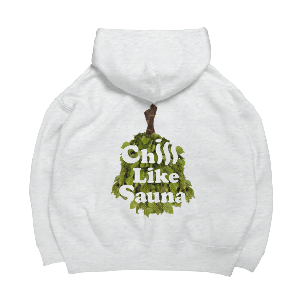 Chill Like Sauna official suzuriのVIHTA OVERSIZE HOODIE 【ASH】 ビッグシルエットパーカー