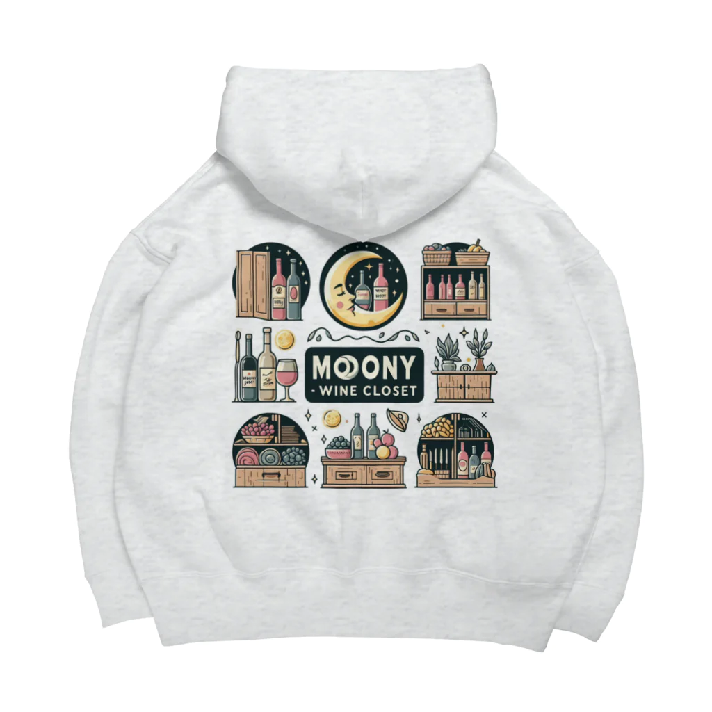 MOONY'S Wine Closetの夢心地な月夜の小さなワイン屋さん Big Hoodie