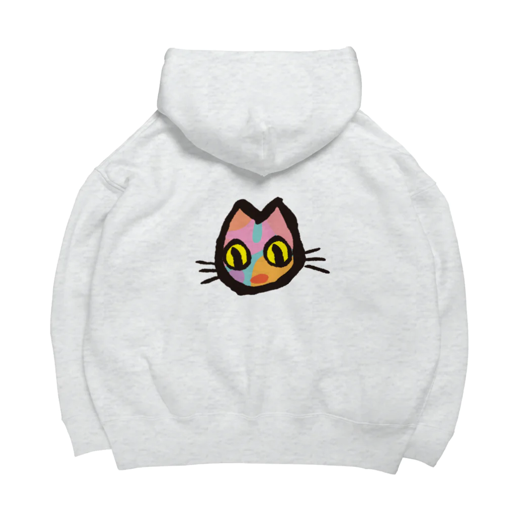 まみおデザインのカラフルニャンコ Big Hoodie