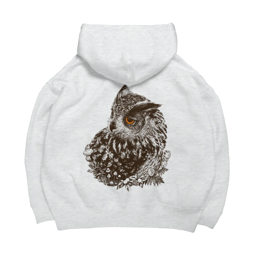 ふじゆらのワシミミズクの森 Big Hoodie