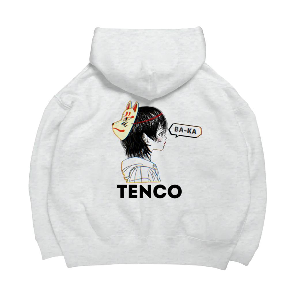 TENCO shopのTENCOちゃん（黒ロゴ） ビッグシルエットパーカー