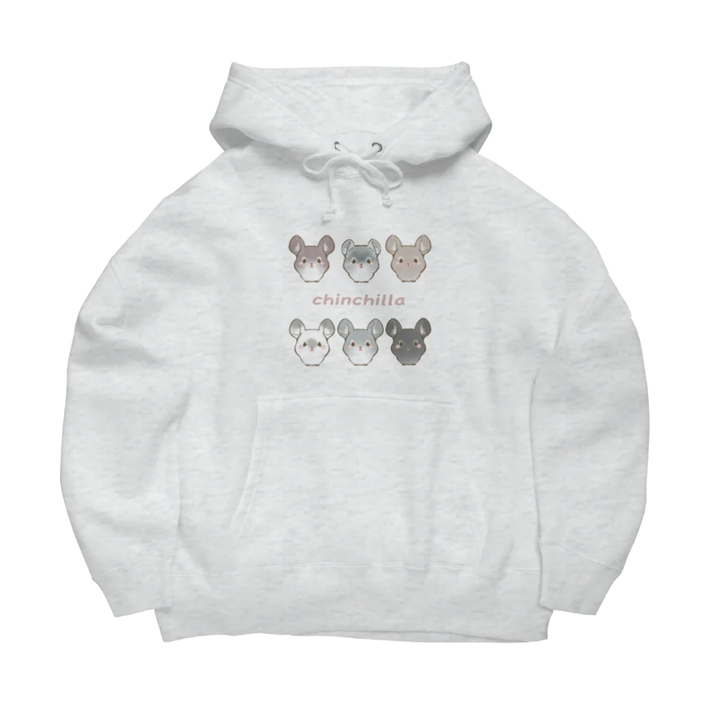 moca's  atelierのポップコーンチンチラ Big Hoodie