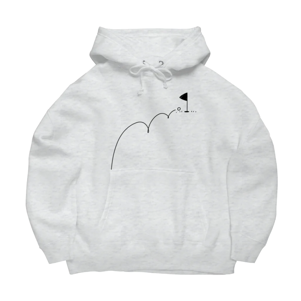 イラスト MONYAAT のホールインワン　ゴルフTシャツ Big Hoodie