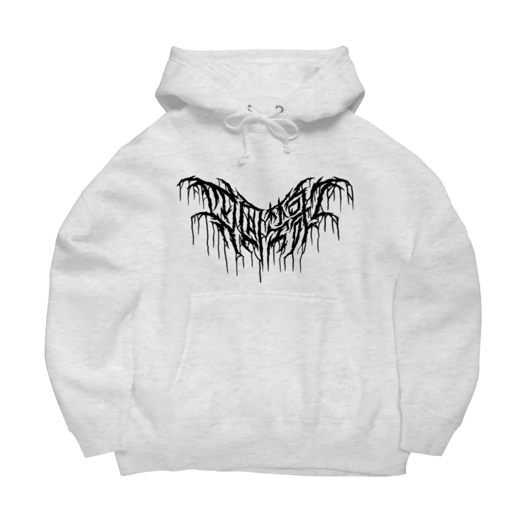 忍太郎の四字熟語 - 四面楚歌 Death Metal Logo デスロゴ Big Hoodie