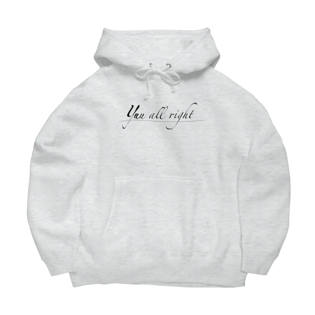 yuu all rightのロゴTシャツシリーズ/yuu all right Big Hoodie