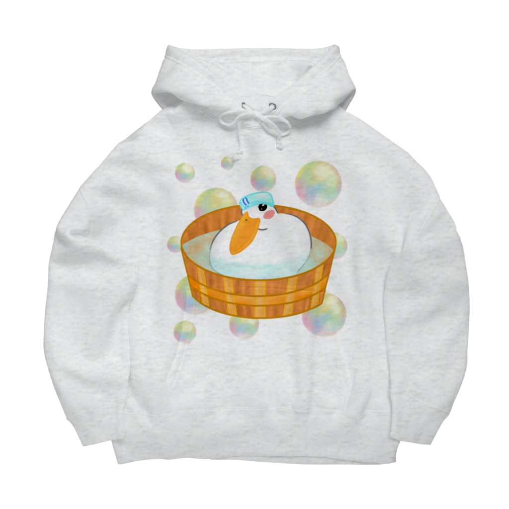 Lily bird（リリーバード）のほわほわ水浴びコールダック♪ Big Hoodie