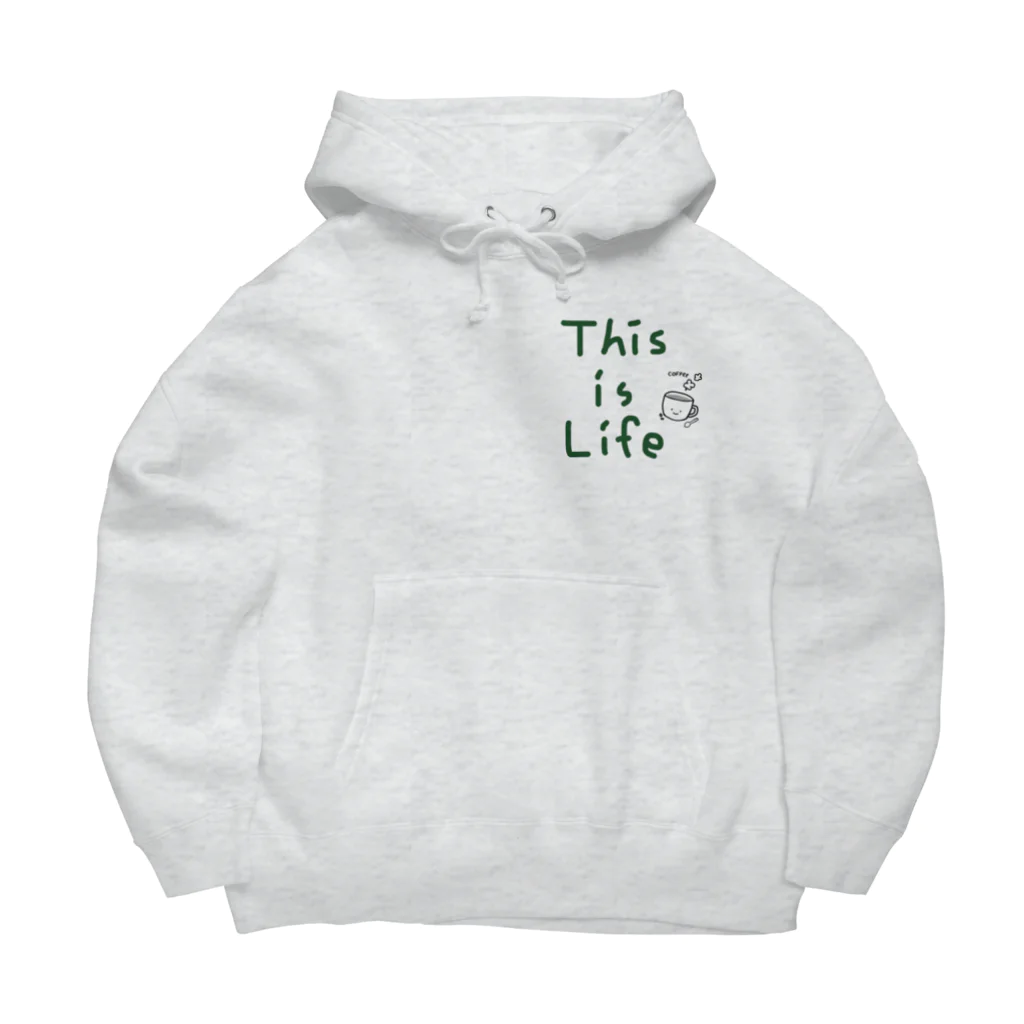 Yuu.Tの『 This is Life』一言つぶやきシリーズ ビッグシルエットパーカー