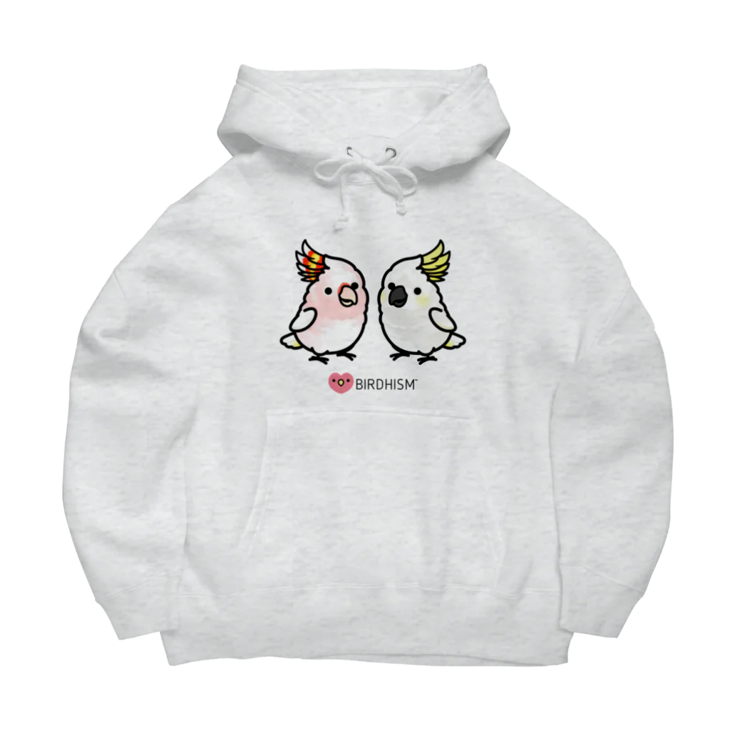 Cody the Lovebirdの仲良しクルマサカオウム&キバタン Chubby Bird Big Hoodie