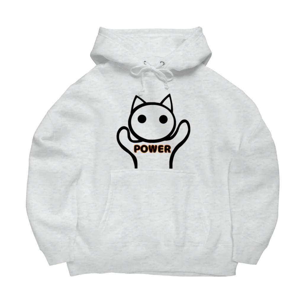 aiueoneko358のパワー猫 Big Hoodie