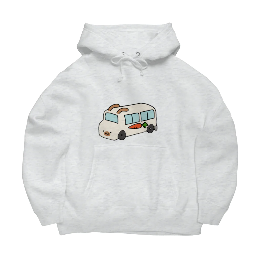 いぬのはなこ小屋のうさぎ幼稚園(白茶) Big Hoodie