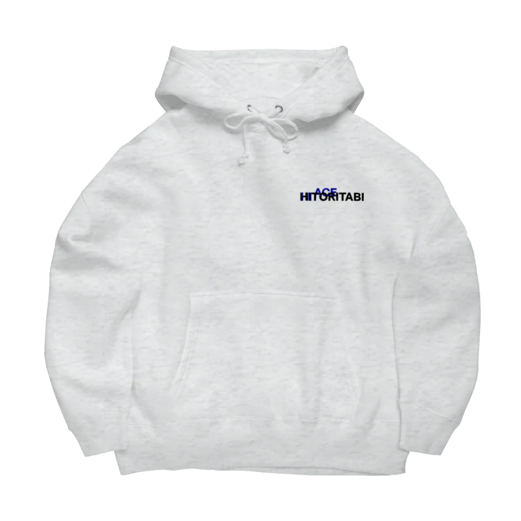 板倉趣味チャンネルのハイエース一人旅Tシャツ２ーホワイト＆グレー Big Hoodie