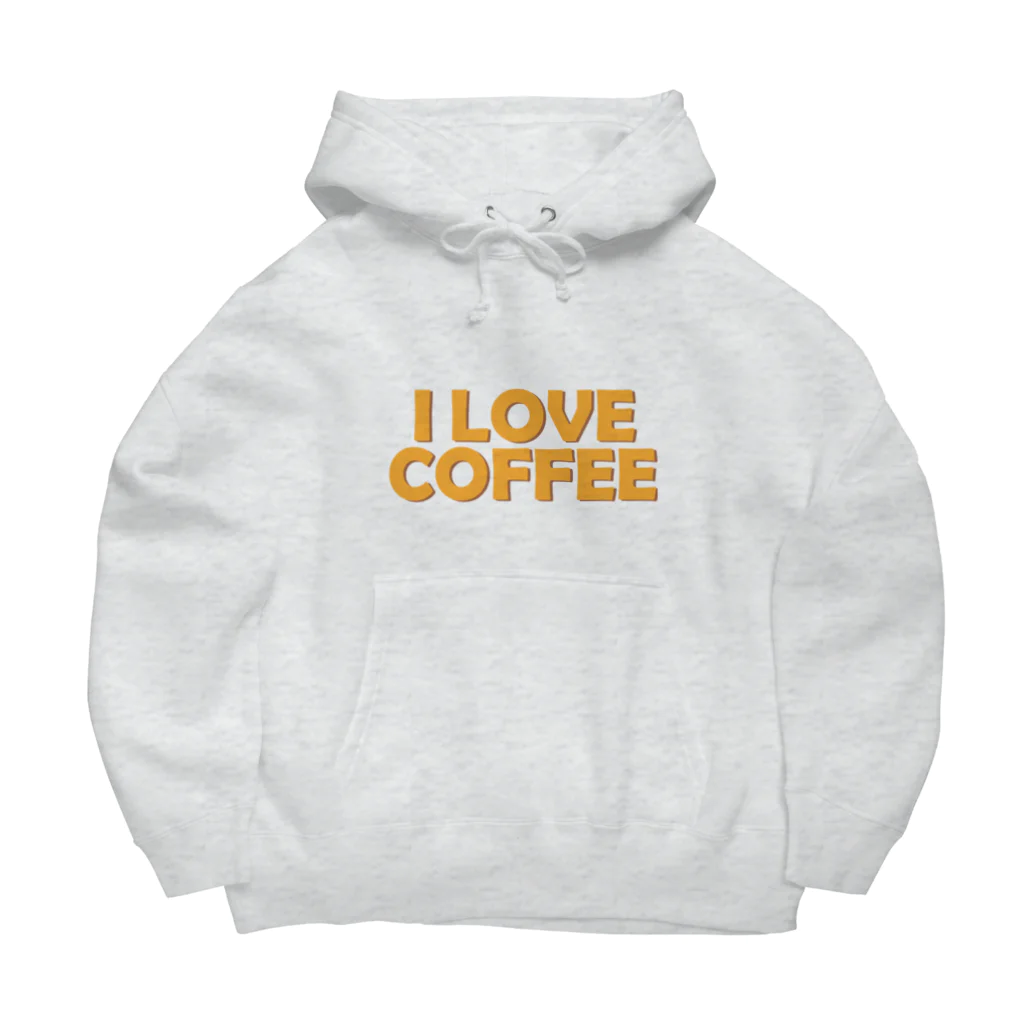 Kopi holicのI LOVE COFFEE(イエロー) Big Hoodie