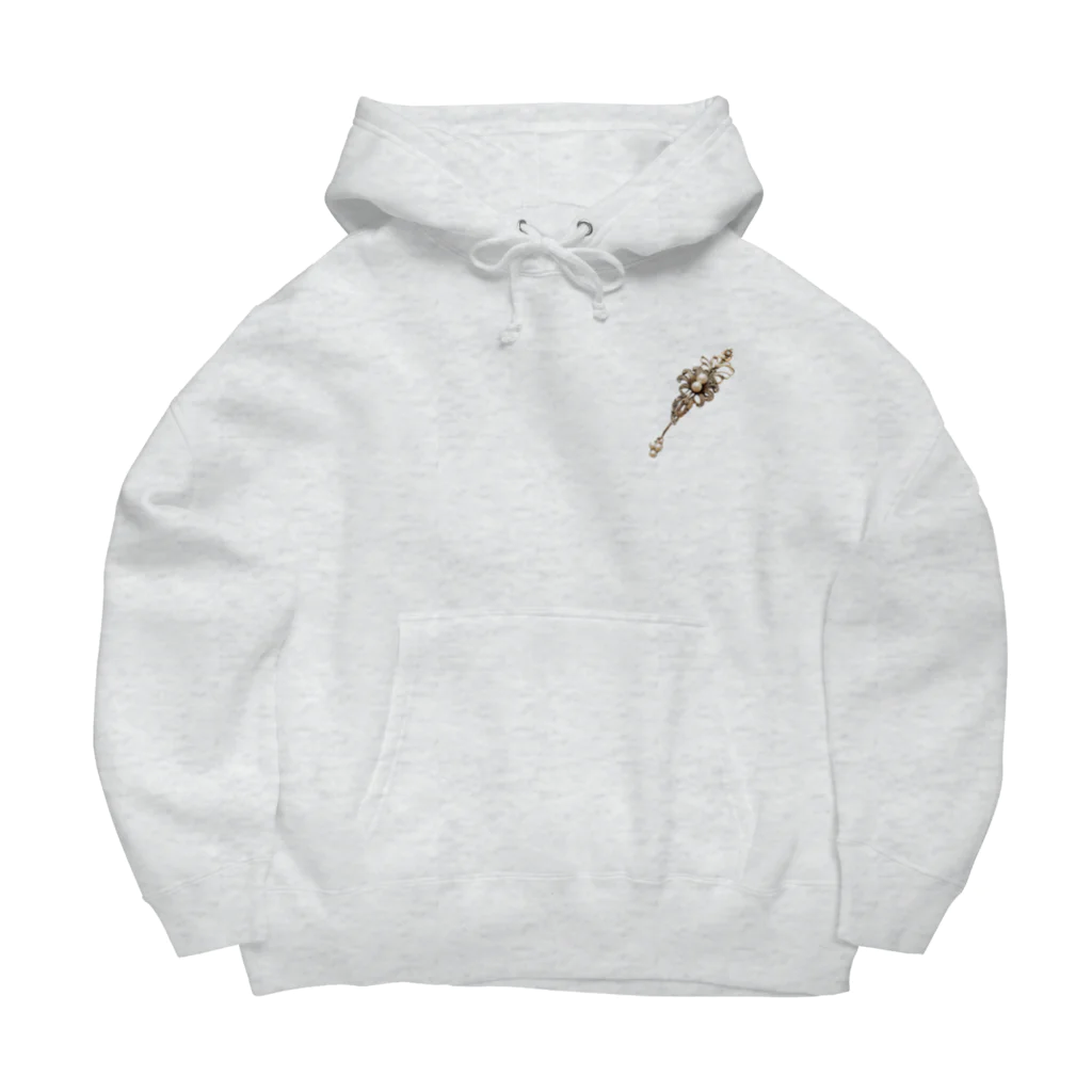 motsunabeeのpearl clip, unique, new design, special Big Hoodie