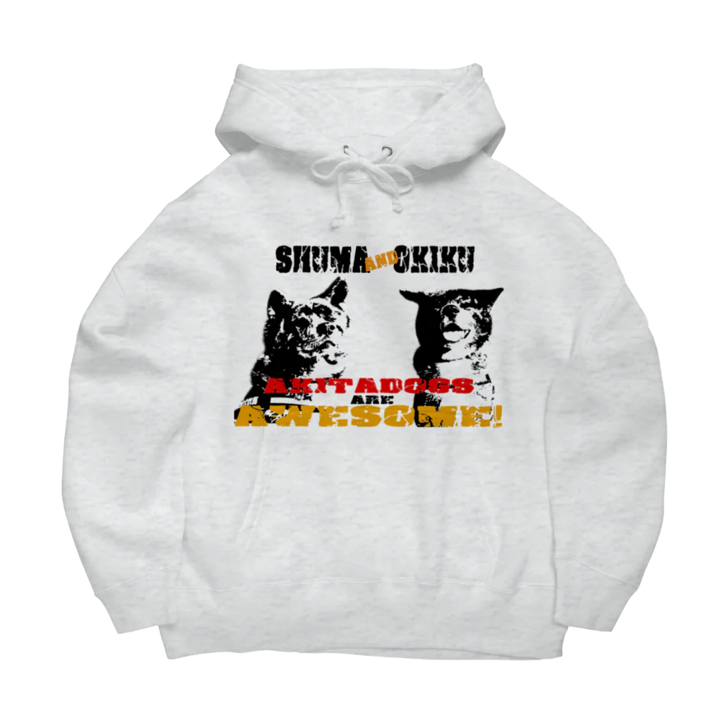 虎毛秋田犬・秋馬とお菊-Shuma and Okikuの秋馬とお菊ch.awesome Big Hoodie