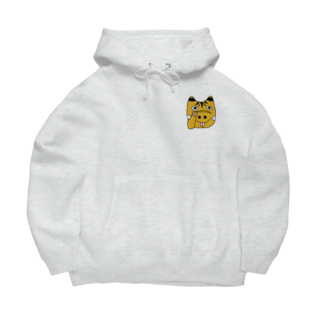 ロジローのあっかんべーこ(黄) Big Hoodie