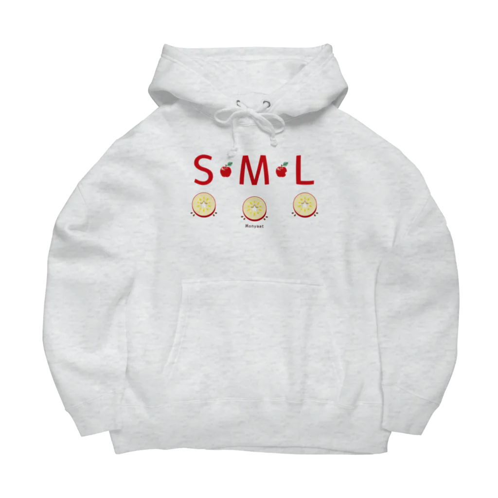 イラスト MONYAAT のML002 SMLTシャツのりんごすたぁ*輪切りのリンゴ Big Hoodie